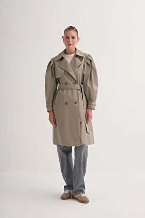 Balon Kollu Trençkot