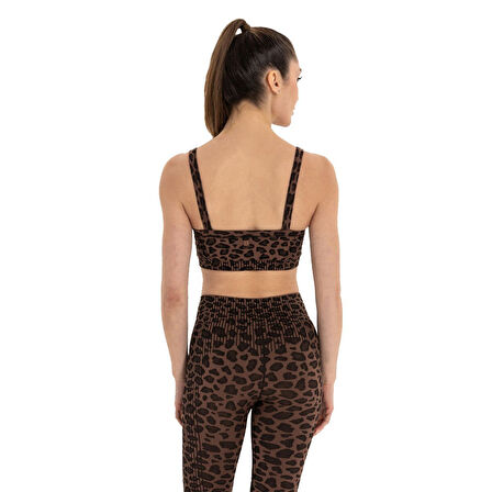 Inguz Leopar Desen Seamless Bra