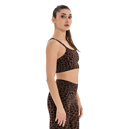 Inguz Leopar Desen Seamless Bra