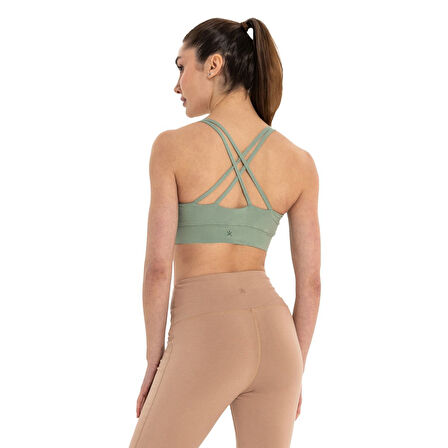 Inguz Çift Askılı Sırtı Çapraz Yoga Büstiyer