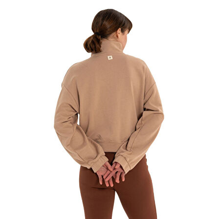 Inguz Dik Yaka Fermuarlı Sweatshirt