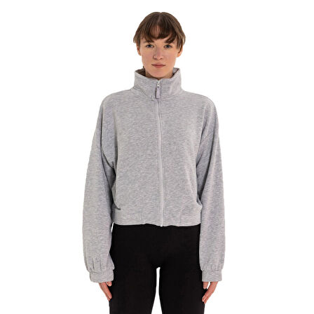 Inguz Dik Yaka Fermuarlı Sweatshirt