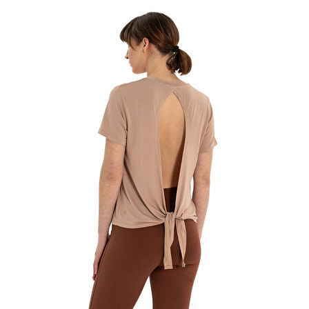 Inguz Sırt Bağlamalı Modal Yoga T-Shirt