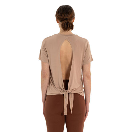 Inguz Sırt Bağlamalı Modal Yoga T-Shirt