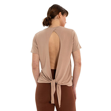 Inguz Sırt Bağlamalı Modal Yoga T-Shirt