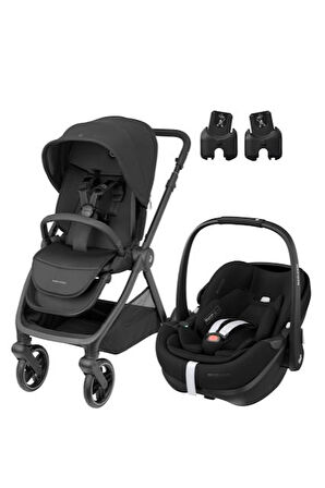 Maxi-Cosi Oxford-Pebble 360 Pro Çift Yönlü Seyahat Sistem Bebek Arabası Twillic Black