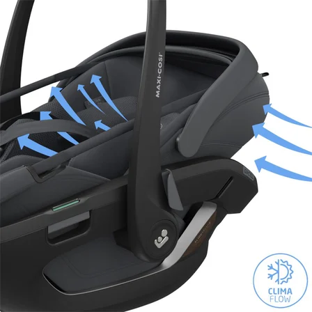 Maxi-Cosi Coral SlidePro Isofix Bazalı 360 Dönebilen Tam Yatabilen Modüler 0-13 Kg Ana Kucağı Graph