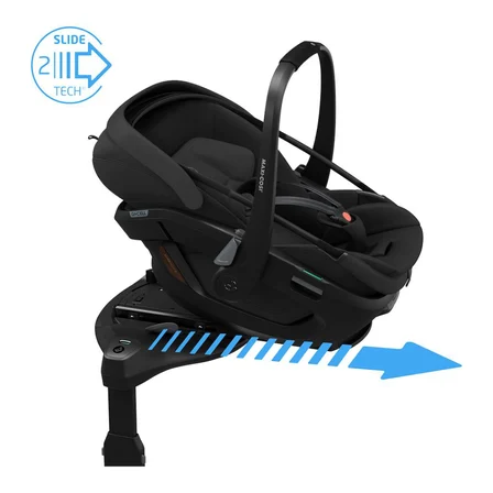 Maxi-Cosi Coral SlidePro Isofix Bazalı 360 Dönebilen Tam Yatabilen Modüler 0-13 Kg Ana Kucağı Black
