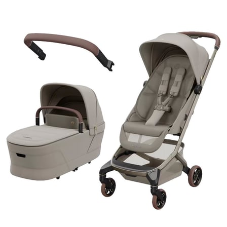 Maxi-Cosi Fame Cabin Portbebesiyle Katlanabilen Led Işıklı Şarj Üniteli Bebek Arabası Sand