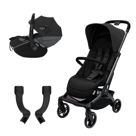 Maxi-Cosi Oxford Cabin-Pebble Slide Pro Tek Elle Katlanabilen Seyahat Sistem Bebek Arabası Black