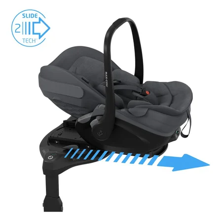 Maxi-Cosi Pebble Slide Pro Isofix Bazalı 360 Dönebilen Tam Yatabilen 0-13 Kg Ana Kucağı Graphite