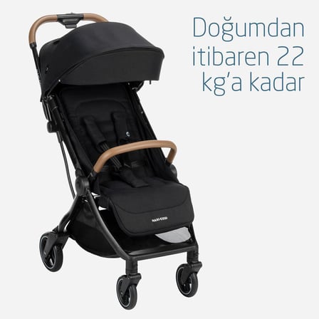 Maxi-Cosi Eva-Pebble S Otomatik Katlanan Seyahat Sistem Kompakt Bebek Arabası Black
