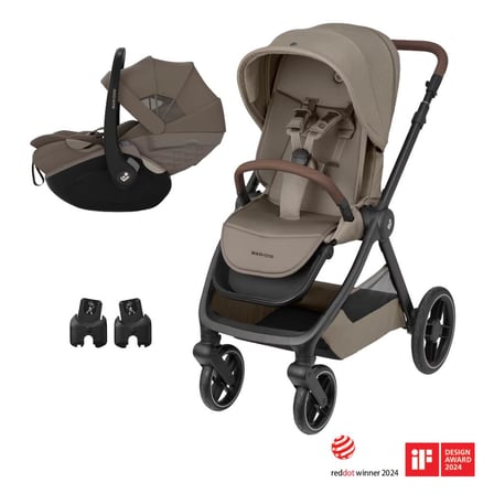 Maxi-Cosi Oxford-Pebble Slide Pro Çift Yönlü Seyahat Sistem Bebek Arabası Truffle