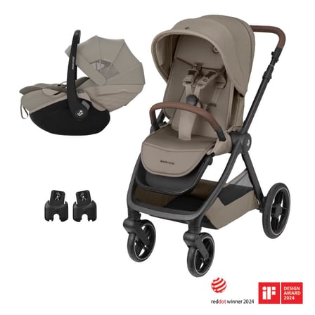 Maxi-Cosi Oxford-Pebble Slide Pro Çift Yönlü Seyahat Sistem Bebek Arabası Truffle-Sand