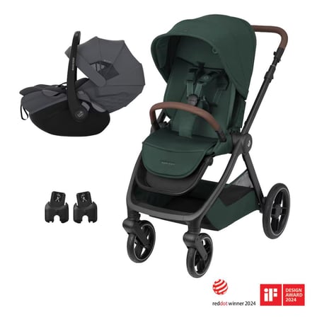 Maxi-Cosi Oxford-Pebble Slide Pro Çift Yönlü Seyahat Sistem Bebek Arabası Green-Graphite