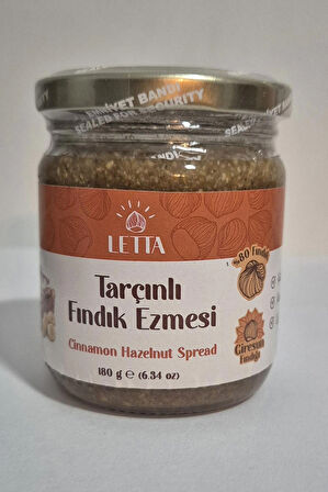 Letta Tarçınlı Fındık Ezmesi, 180 G, %80 Fındık