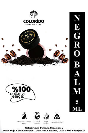 COLORİDO BÁLSAMO NEGRO NEMLENDİRİCİ ANTİOKSİDAN IŞILTI VEREN E-VİTAMİNLİ KREM BALM (RUJ,FAR,ALLIK)