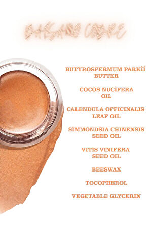 COLORİDO BÁLSAMO COBRE NEMLENDİRİCİ ANTİOKSİDAN IŞILTI VEREN E-VİTAMİNLİ KREM BALM (RUJ,FAR,ALLIK)