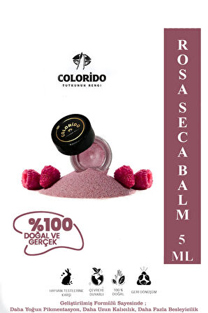 COLORİDO BÁLSAMO ROSA SECA NEMLENDİRİCİ ANTİOKSİDAN IŞILTI VEREN E-VİTAMİN KREM BALM(RUJ,FAR,ALLIK)