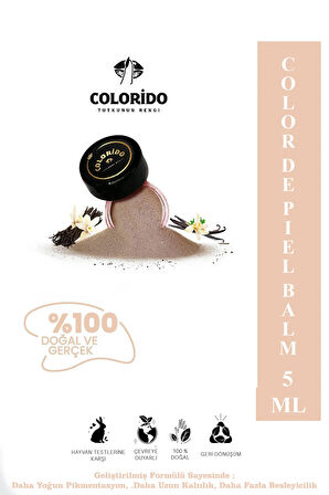 COLORİDO BÁLSAMO COLOR DE PİEL NEMLENDİRİCİ ANTİOKSİDAN IŞILTI VEREN E-VİTAMİN KREM BALM