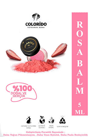 COLORİDO BÁLSAMO ROSA NEMLENDİRİCİ ANTİOKSİDAN IŞILTI VEREN E-VİTAMİNLİ KREM BALM (RUJ,FAR,ALLIK)