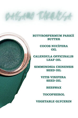 COLORİDO BÁLSAMO TURQUESA NEMLENDİRİCİ ANTİOKSİDAN IŞILTI VEREN E-VİTAMİNLİ KREM BALM(RUJ,FAR,ALLIK)
