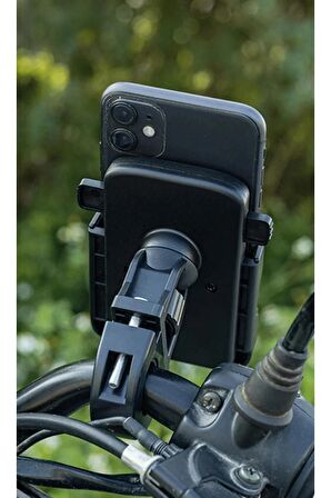 Bisiklet Motorsiklet Scooter ATV Otomatik Tuşlu Motosiklet Gidon Bağlantılı Telefon Tutucu Tutacağı