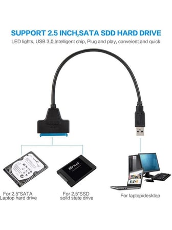 ALFATEC AT-TUHDD01 USB 3.0 Type-C → 2.5” SATA HDD / SSD Çevirici Dönüştürücü Adaptör