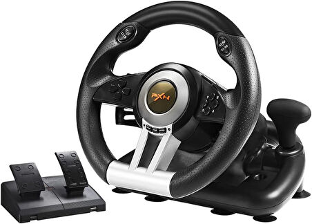 PXN V3 PRO PS3/PS4/PC/XBOX ONE/XBOXSERİES/NİNTENDO UYUMLU DİREKSİYON SETİ SİYAH