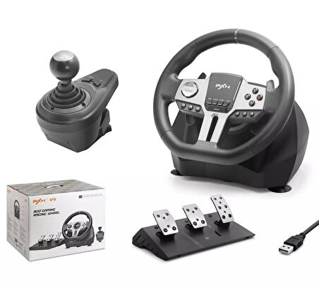 PXN V9 Oyun Direksiyonu PC, PS4, PS3 XBOX ONE XBOX SERİES NİNTENDO SWİTCH UYUMLU