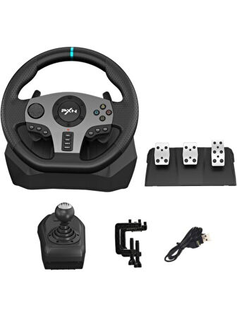 PXN V9 Oyun Direksiyonu PC, PS4, PS3 XBOX ONE XBOX SERİES NİNTENDO SWİTCH UYUMLU