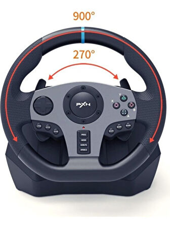 PXN V9 Oyun Direksiyonu PC, PS4, PS3 XBOX ONE XBOX SERİES NİNTENDO SWİTCH UYUMLU