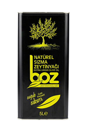 YENİ HASAT SOĞUK SIKIM ZEYTİNYAĞI 5 LT