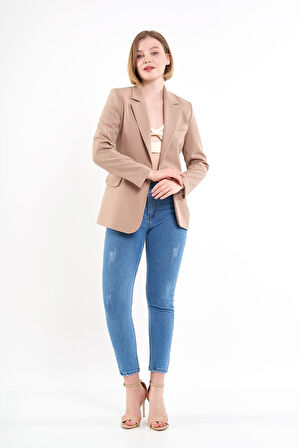 Vizon Tek Düğme Ceket