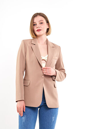 Vizon Tek Düğme Ceket