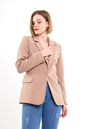 Vizon Tek Düğme Ceket