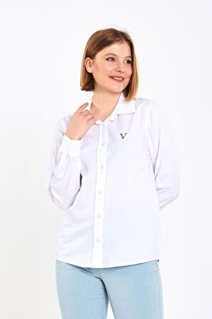 Kadın Beyaz Gömlek
