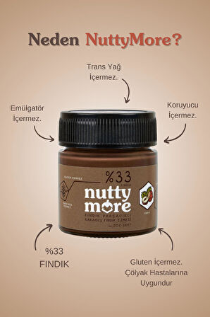 Abdurrahman Tatlıcı Tadıbu 330 gr & Parçacıklı Fındık Ezmesi 330 gr & Nutty More %33 Fındık Parçacıklı Kakaolu Fındık Ezmesi 200 gr