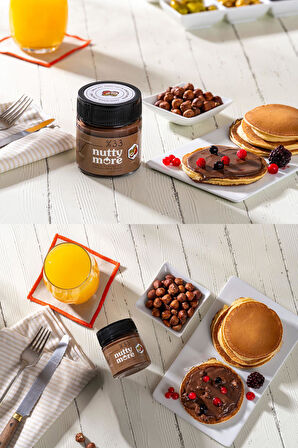 Nutty More %33 Fındık Parçacıklı Kakaolu Fındık Ezmesi 200 gr x 4 Adet