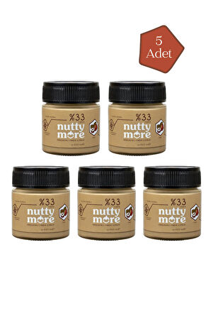 Nutty More %33 Fındık Parçacıklı Fındık Ezmesi 200 gr x 5 Adet