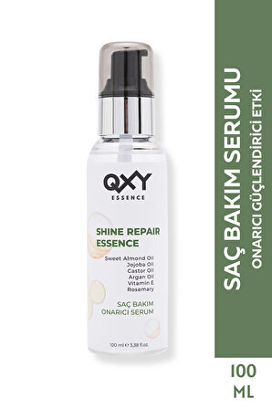 Shine Repair Essence -Zengin İçerikli Saç Bakım Serumu-Biberiye,Argan,Jojoba,Hint Yağları-100ML