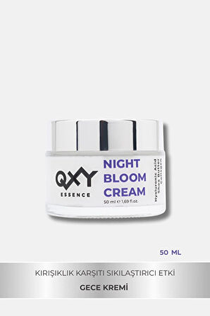 Night Bloom Cream - Yaşlanma Karşıtı Gece Kremi - Hyaluronic Acid + Shea Butter + Collagen - 50 ml
