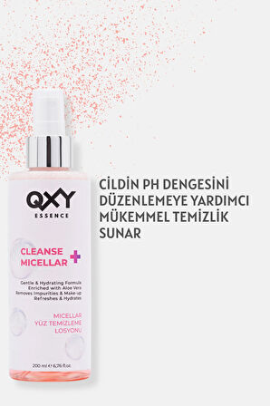 Cleanse + Micellar - Yüz & Makyaj Temizleme Losyonu -Durulama Gerektirmez -Sprey Formunda- 200ML