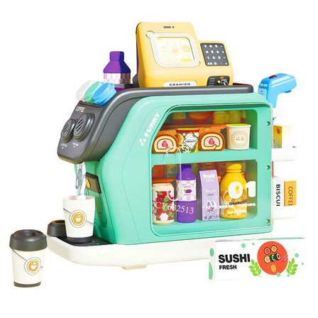  Galtoys GJJ-L-92 Oyuncak Kahve Makinesi ve Yazar Kasa Evcilik Seti 3+ Yaş