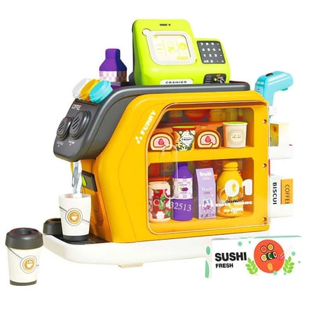  Galtoys GJJ-L-92 Oyuncak Kahve Makinesi ve Yazar Kasa Evcilik Seti 3+ Yaş
