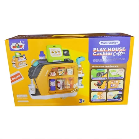  Galtoys GJJ-L-92 Oyuncak Kahve Makinesi ve Yazar Kasa Evcilik Seti 3+ Yaş