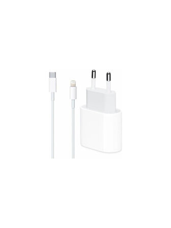 iPhone Uyumlu 20W Usb-C Güç Adaptörü + Usb-C Lightning Şarj Kablosu Seti