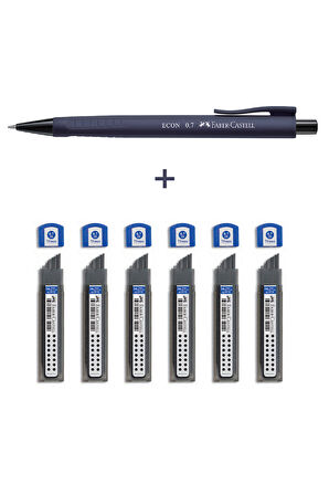 Econ Versatil,Urban 0.7 Uç& 6'lı Super Fine Min 2B 0.7 Uç, 7'li Yazım Seti