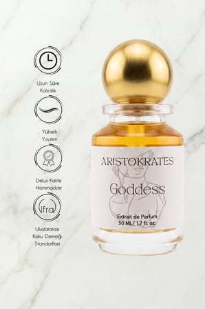 Goddess Kadın Extrait de Parfüm 50 ML |Vanilyalı, Aromatik| Vanilya, Lavanta, Kakako