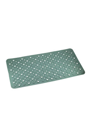 Efe Mark Premium Serisi Banyo - Küvet İçi Kaydırmaz Vantuzlu Oluklu Desenli Diktördgen Paspas 67,5 x 34,5 cm, Yeşil
